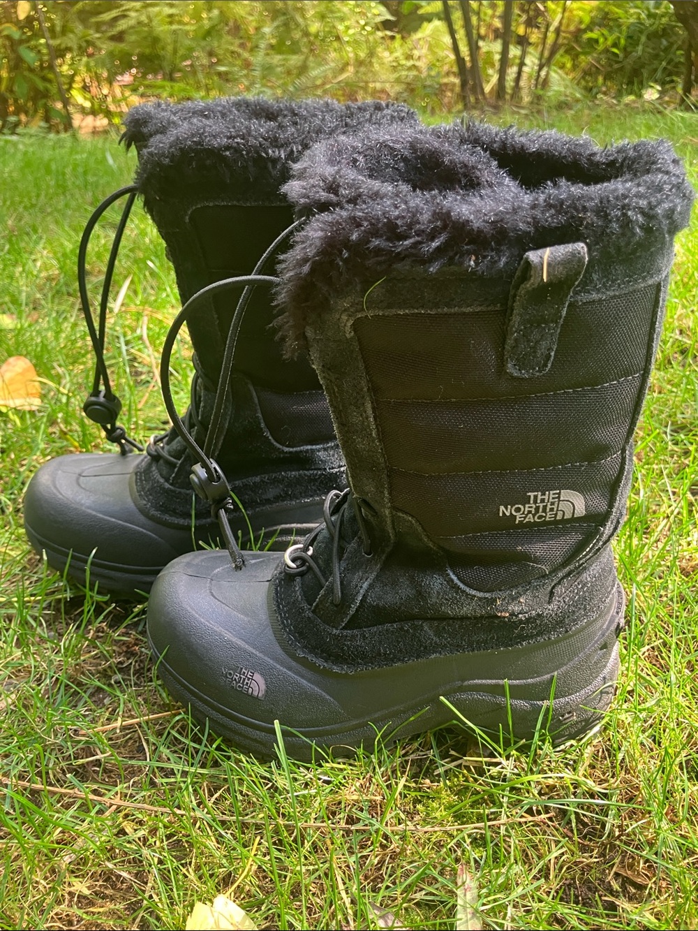 The North Face Kids Black Insulated Snow Boots